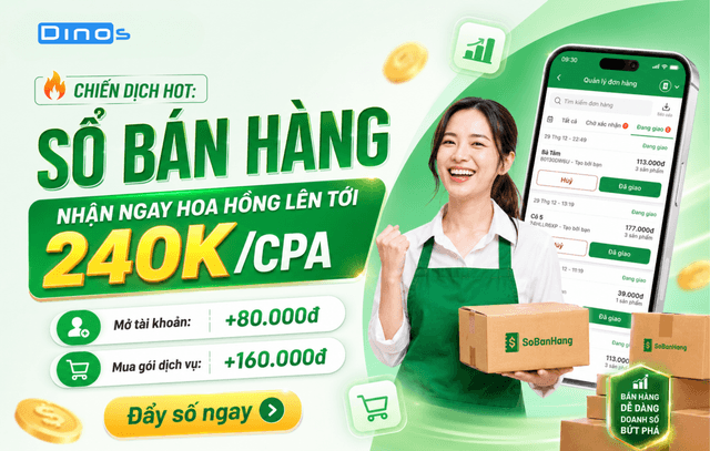 Ra mắt chiến dịch Sổ bán hàng: App quản lý bán hàng, hoa hồng cực khủng