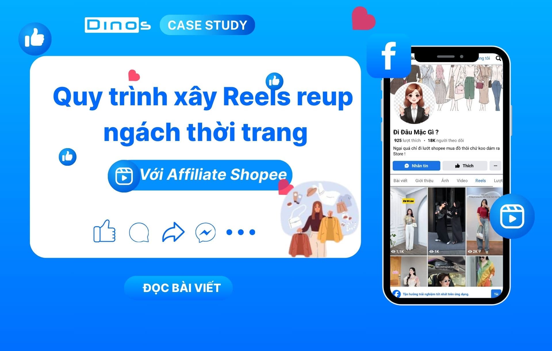 Quy trình xây Reels reup ngách thời trang với Affiliate Shopee kiếm 500-1tr/ngày