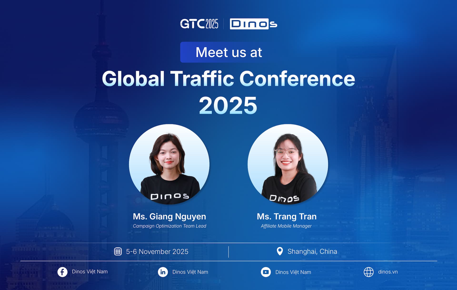Dinos Việt Nam tham dự Global Traffic Conference 2025 tại Thượng Hải!