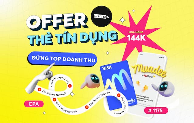 Chiến dịch Fintech hot Muadee by HDBank: Hoa hồng 144K/Lead, Dễ Duyệt, Dễ Ra Đơn!
