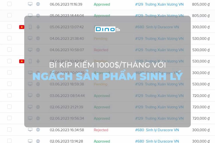 Bí kíp kiếm 1000$/tháng với ngách sản phẩm sinh lý