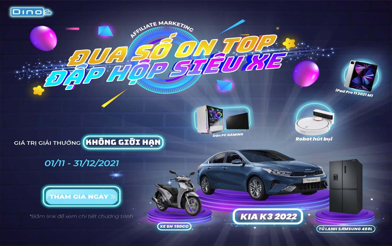 SỰ KIỆN LỚN NHẤT NĂM 2021: ĐUA SỐ ON TOP – ĐẬP HỘP SIÊU XE