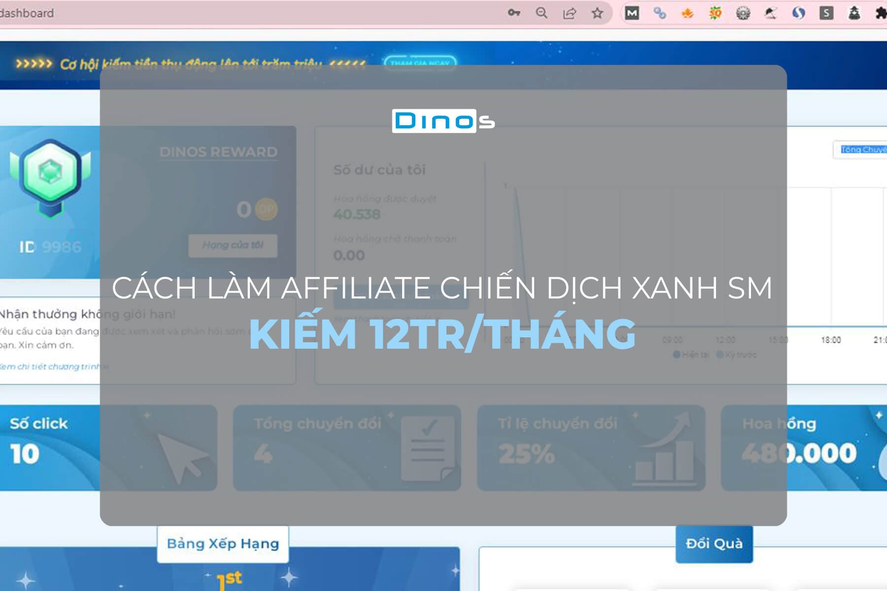 Hướng dẫn cách làm Affiliate chiến dịch Xanh SM kiếm 12tr/tháng