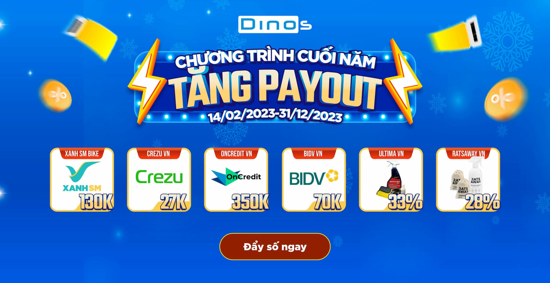 Tăng hoa hồng cho chiến dịch tài chính siêu HOT