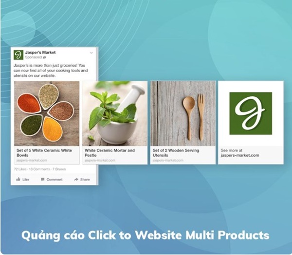 Quảng cáo Click to Website Multi Products