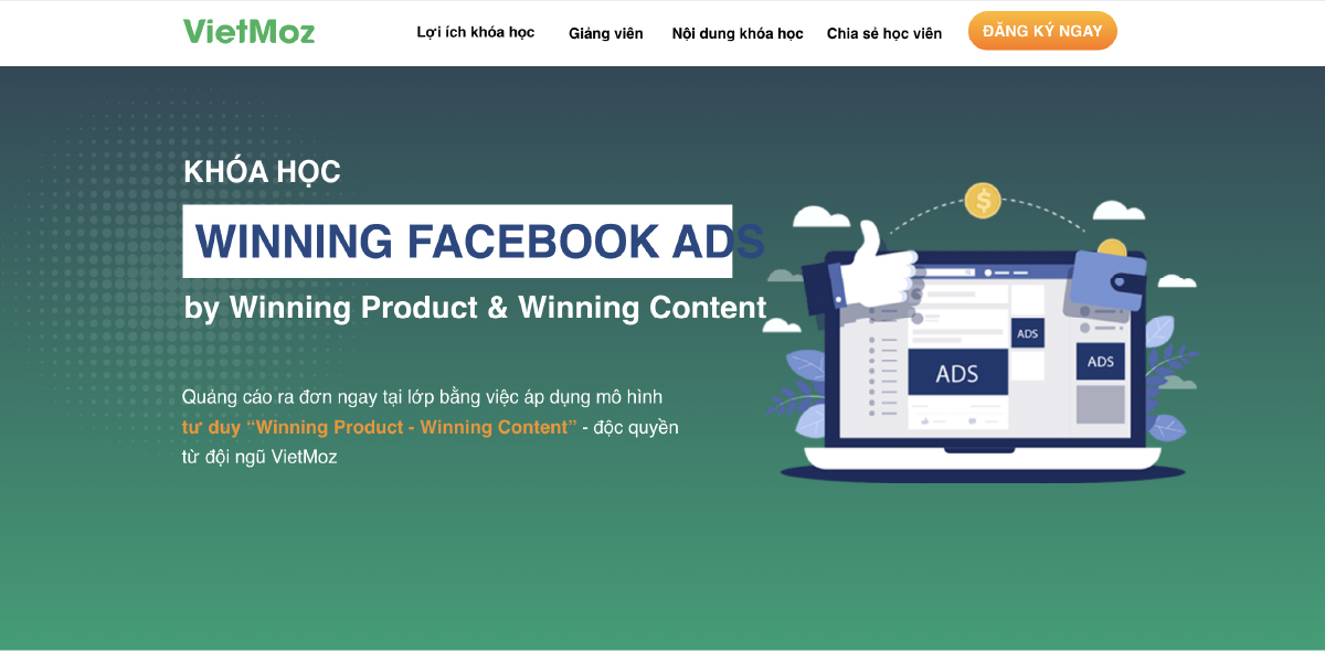 Khóa học Winning Facebook Ads - VietMoz